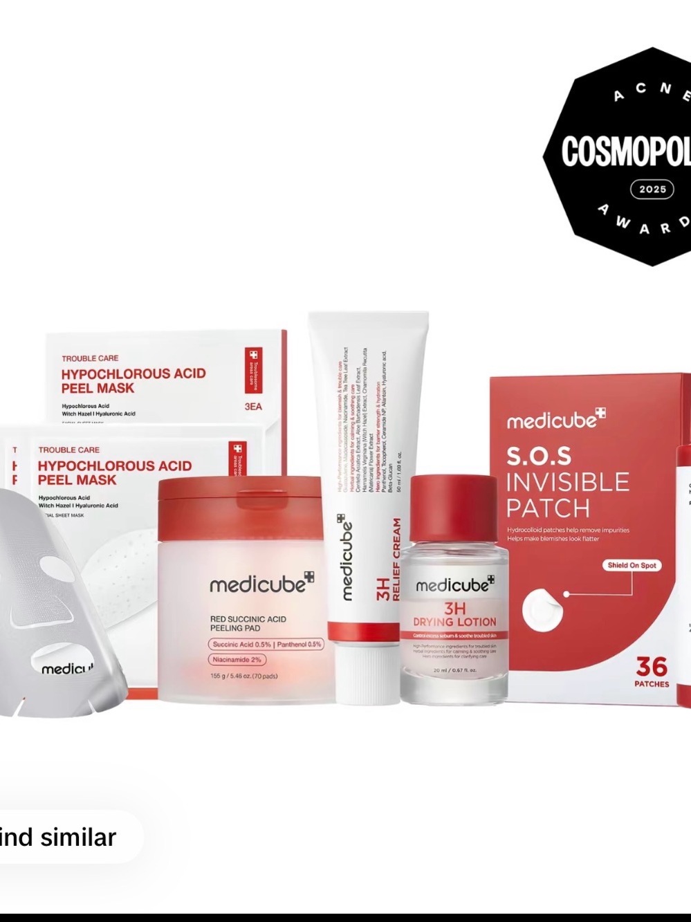 medicube S.O.S Invisible Patch & Red Succinic Acid Skincare Set — Red